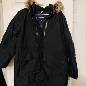 Lands End Expedition Down Waterproof Parka-PETITE